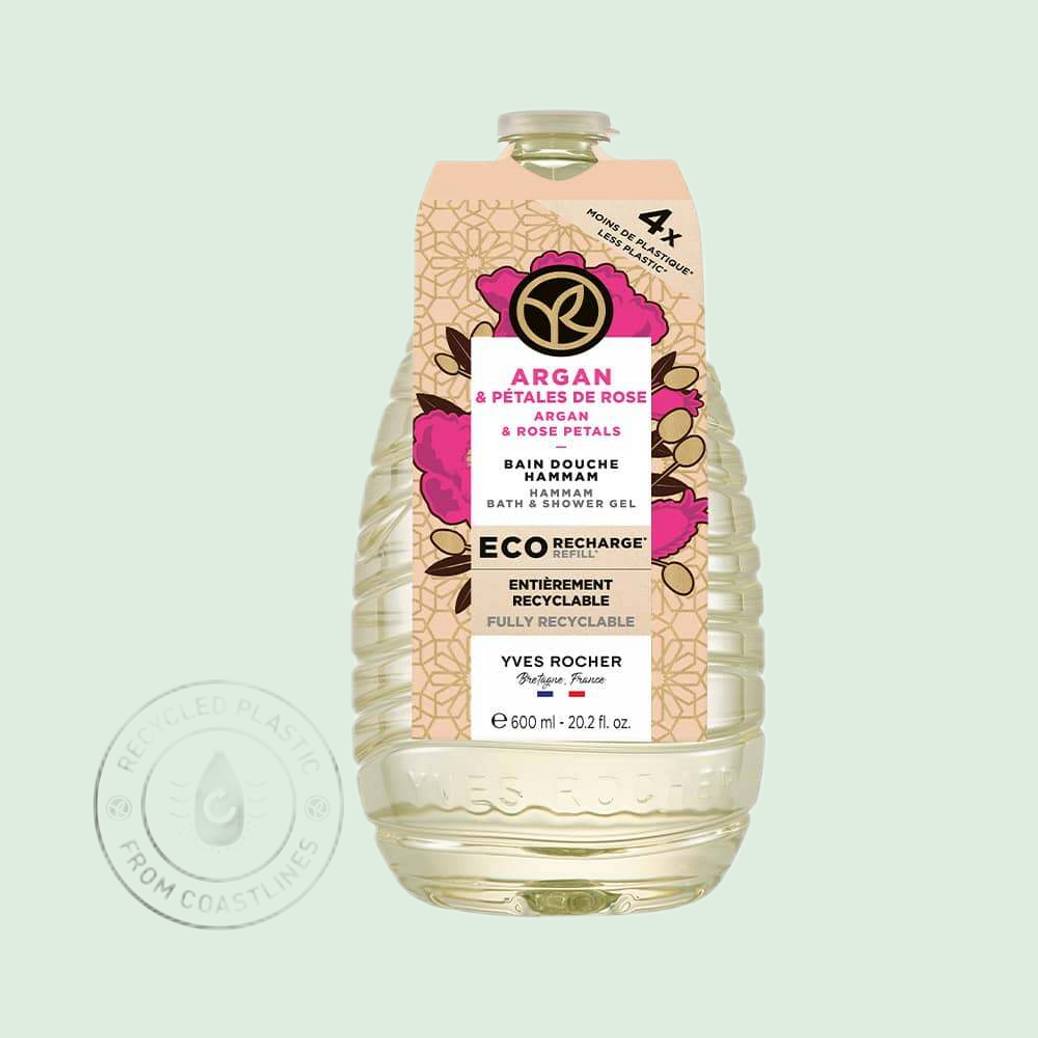 Eco-Refill Argan & Rose Petals Bath & Shower Gel