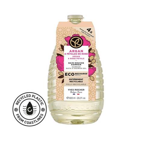 Eco-Refill Argan & Rose Petals Bath & Shower Gel