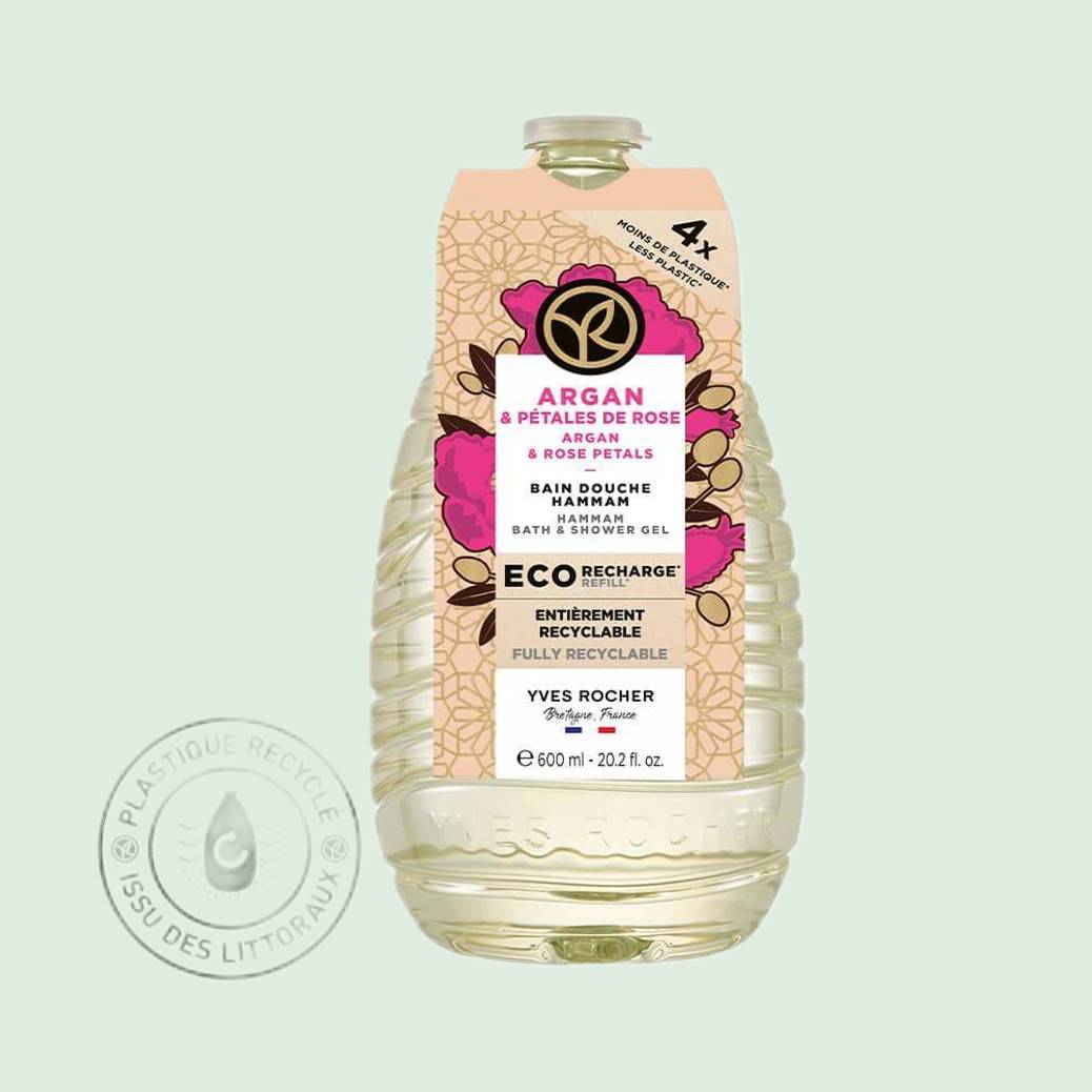 Eco-Recharge Bain Douche Argan & Pétales de Rose