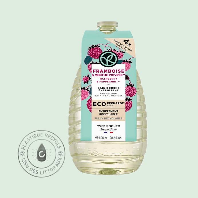 Eco-Recharge Bain Douche Framboise & Menthe Poivrée