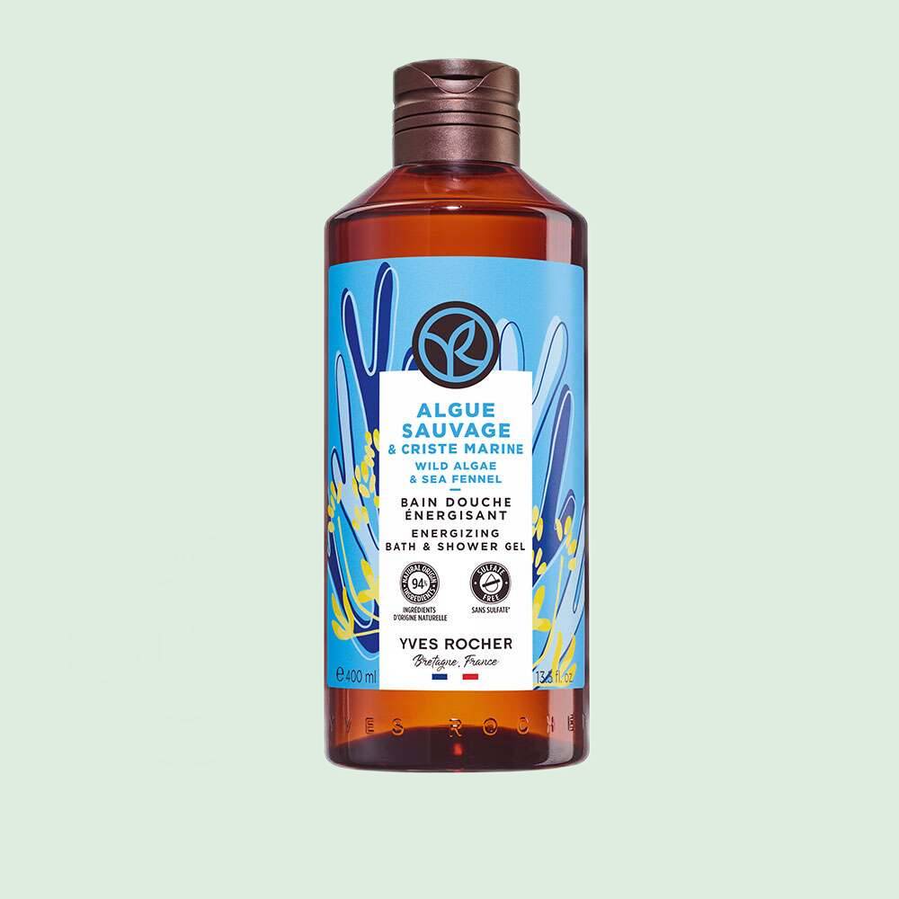Bain douche énergisant algue sauvage & criste marine