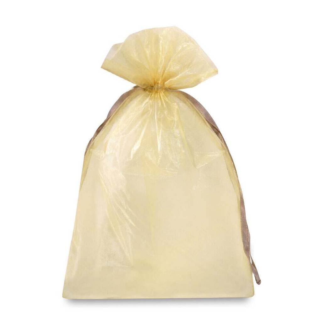 Sac organza doré
