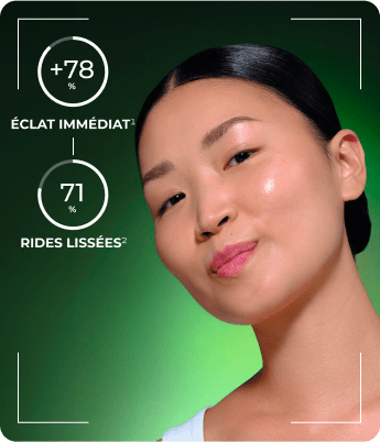 +88% GLOW(1), 78% la peau est lissée