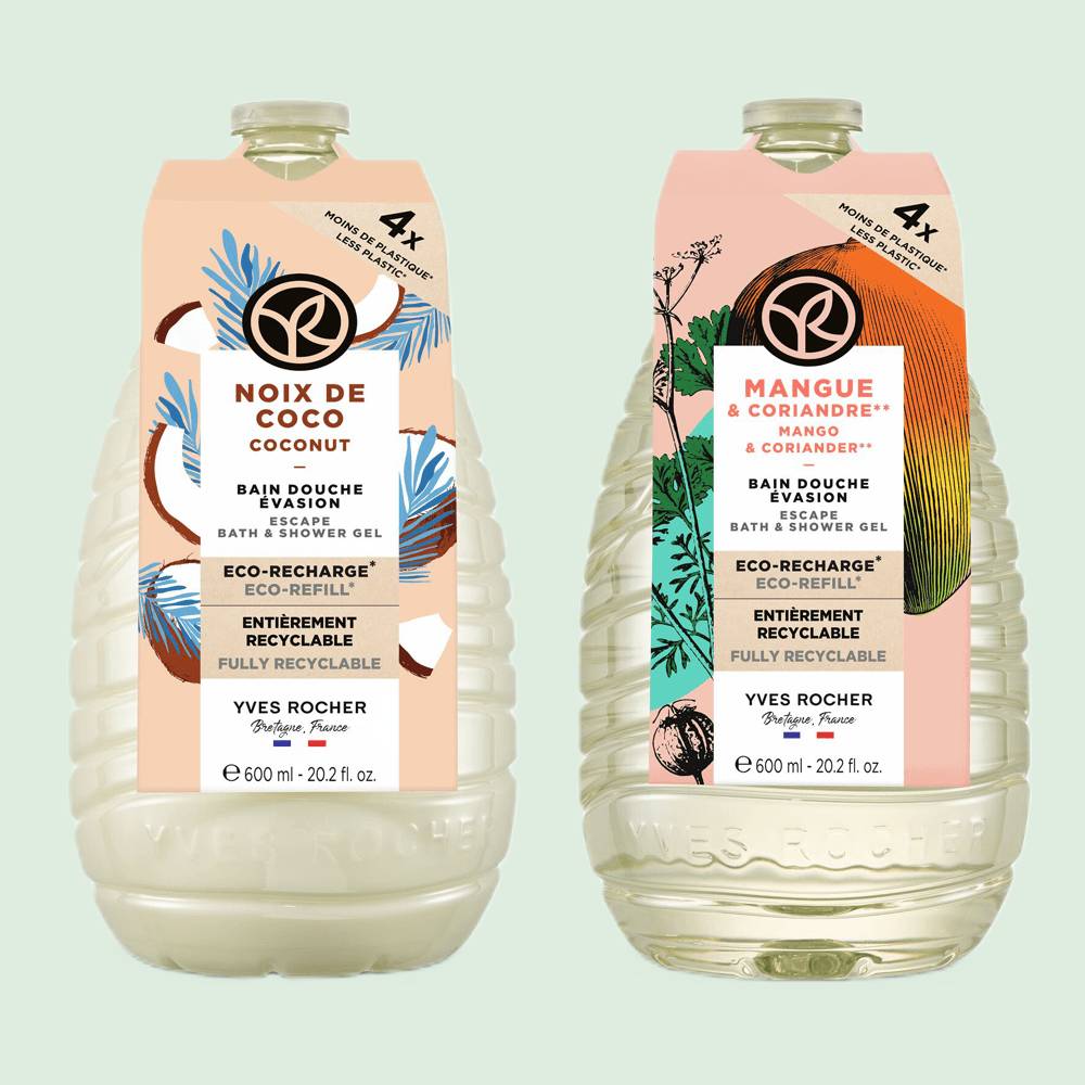 Duo Eco-Refill Bath & Shower Gel - Coconut & Mango