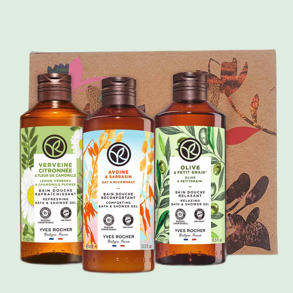 3 Bath And Shower Gel Set 400ml - Comforting Scents