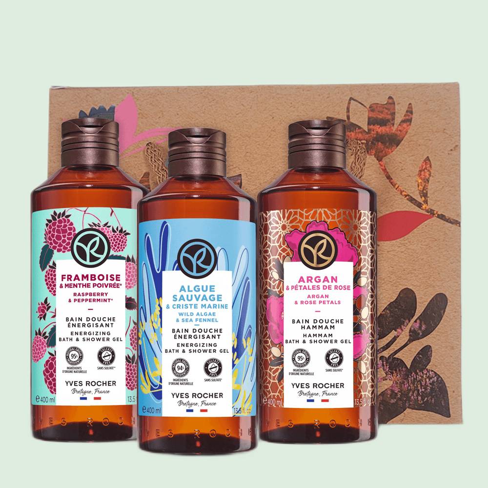 3 Bath And Shower Gel Set 400ml - Refreshing Scents