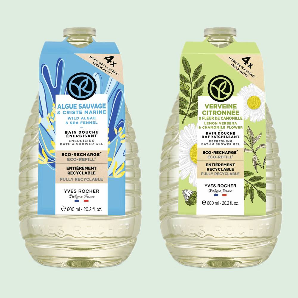 Duo Eco-Refill Bath & Shower Gel - Algae & Verbena