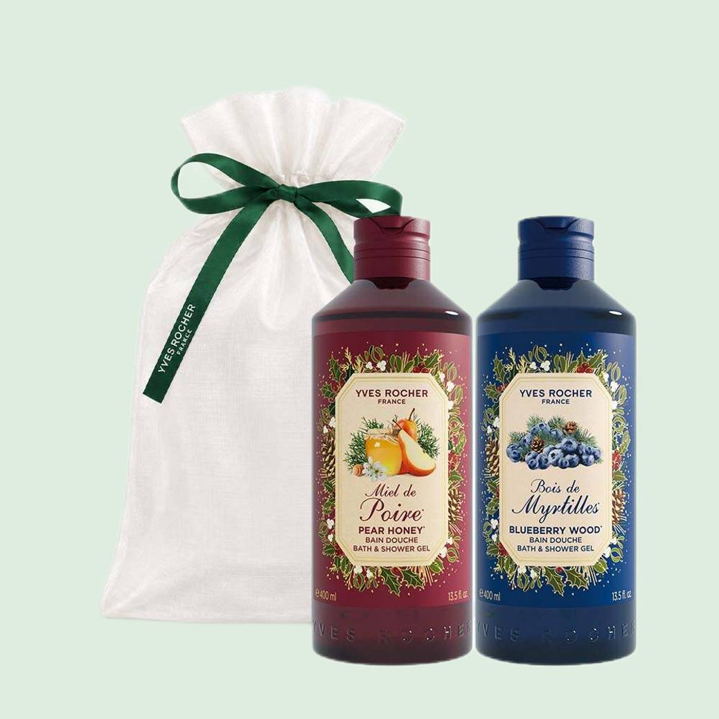 Shower Gels Duo 400ml - Blueberry Wood & Pear Honey