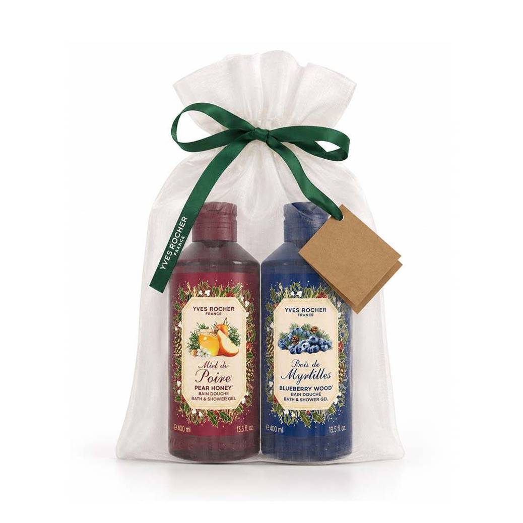 Shower Gels Duo 400ml - Blueberry Wood & Pear Honey