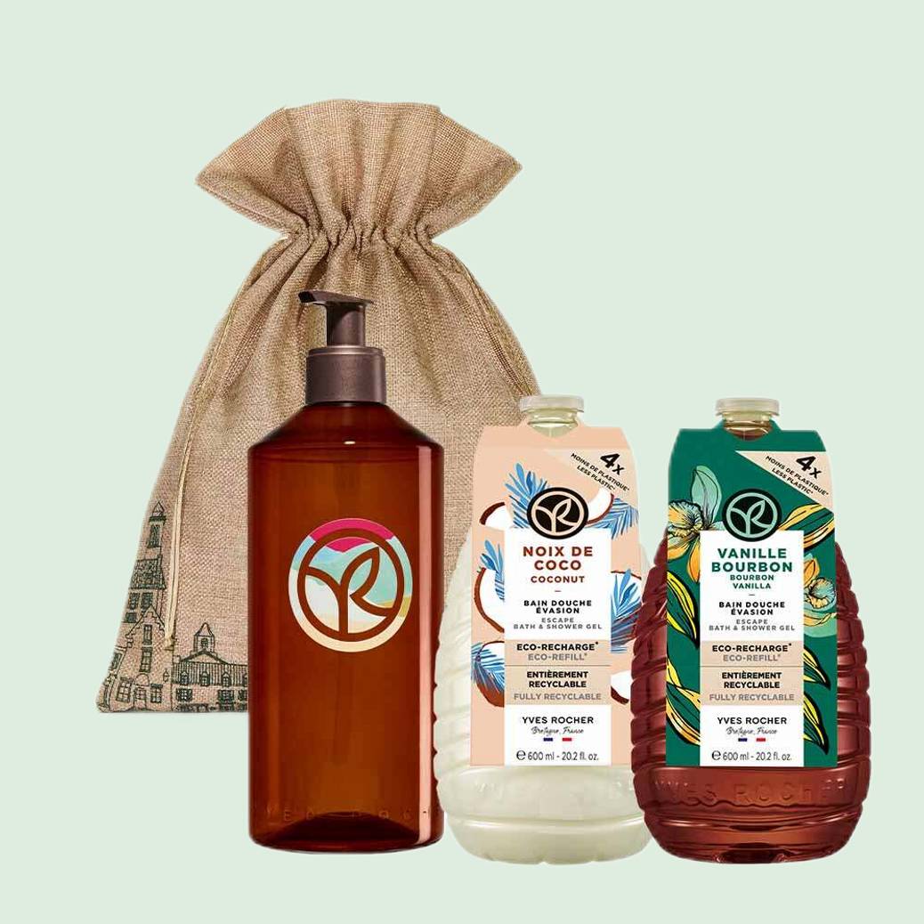 Duo Eco-Recharge Bain Douche - Vanille et Noix de Coco