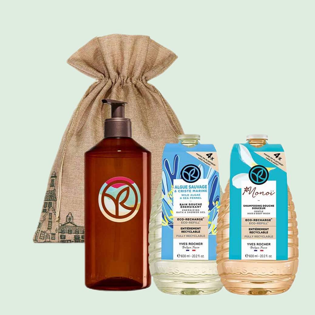 Duo Eco-Refill Bath & Shower Gel - Algae & Monoï