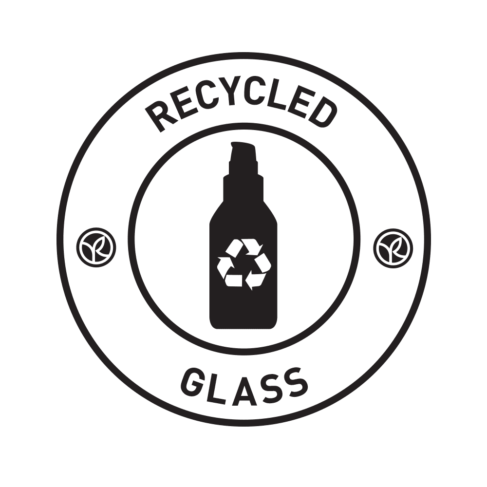 Pictogram Recycled Glass Bottles by Yves Rocher