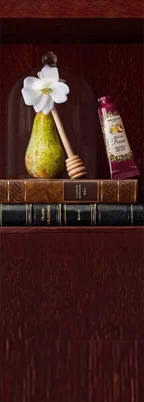 A delicious vanilla pear note