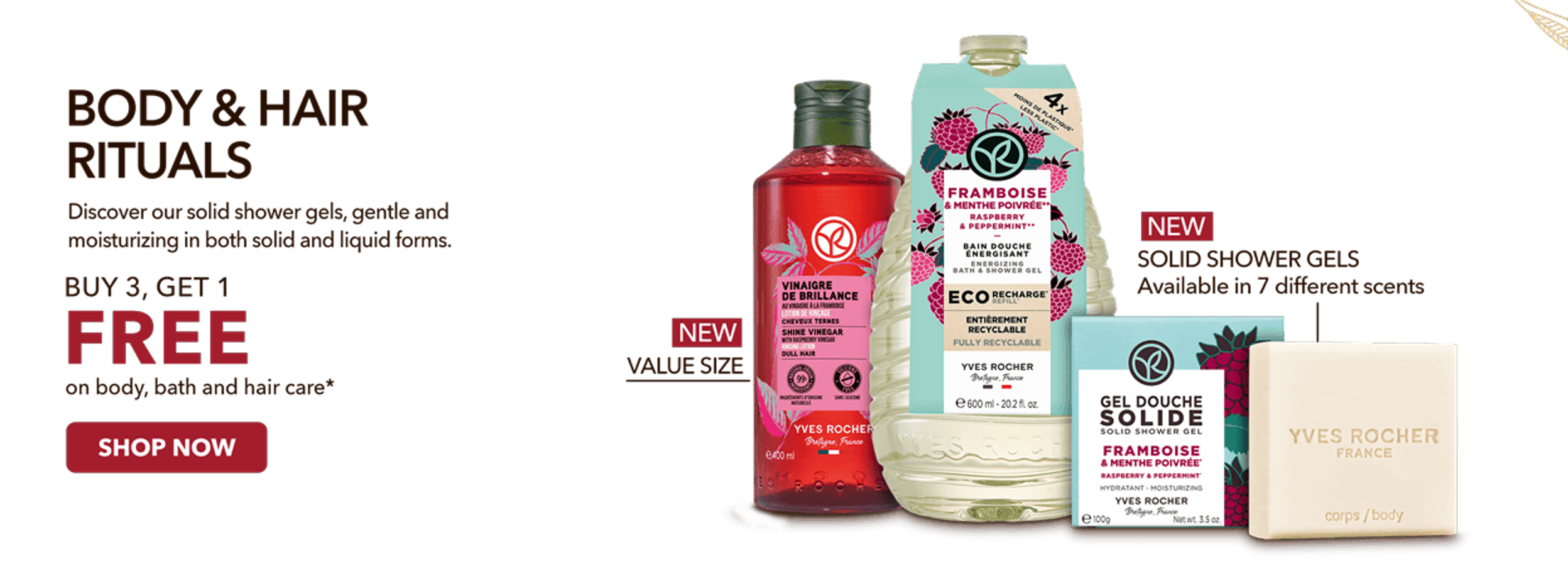 Shop Yves Rocher online, your best beauty ally, inspired by Nature